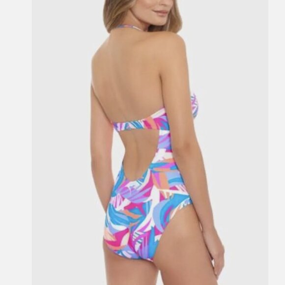 Salt + Cove Juniors Tropical Breeze Knot Multi One Piece Swimsuit XS NWT - Picture 5 of 10